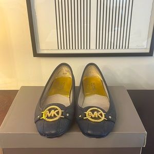 Michael Michael Kors Blue Leather Flats